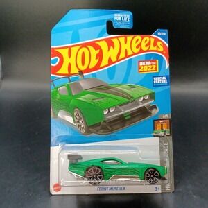 Hot Wheels Car Count Muscula Green Matte HW Dream Garage 83/250 Fantasy Hot Rod